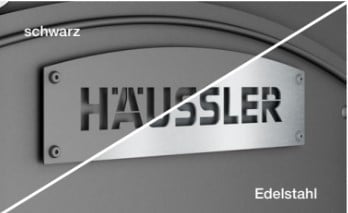 Häussler HABO Gusto Logo schwarz Edelstahl