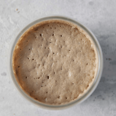 Sauerteig Ansicht von oben